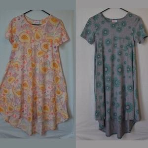 Bundle of 2 LuLaRoe Carly Dresses size  XXS